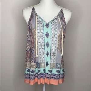 Anthropologie Flowy Rope Tank
